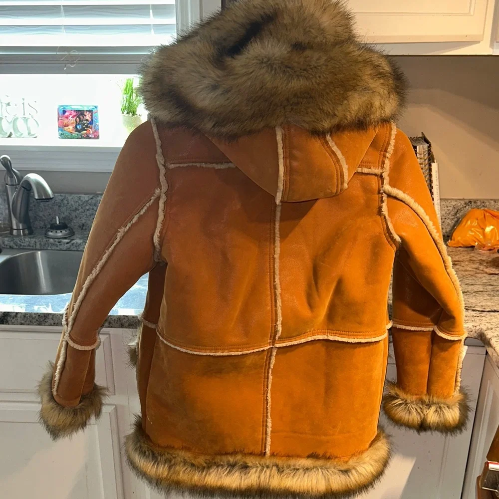 Luxurious Faux Fur Trimmed Coat